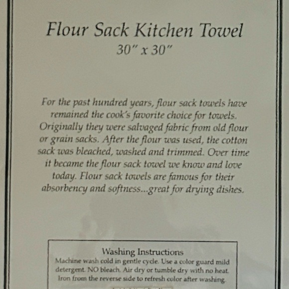 🌾 Artisan Harvest Wheelbarrow Flour Sack Towel - Picture 4 of 4